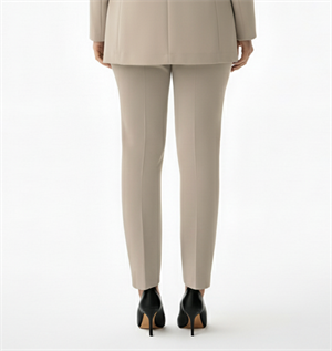 Krem Klasik Paça Kumaş Pantolon