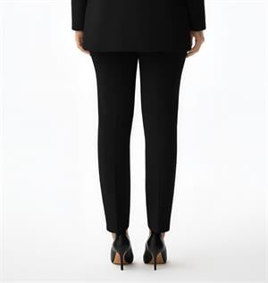 Siyah Klasik Paça Kumaş Pantolon