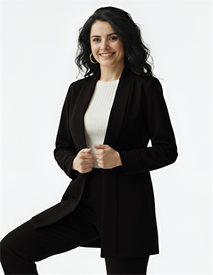 Siyah Kumaş Ceket