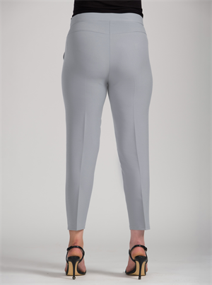 Gri Bilek Paça Kumaş Pantolon