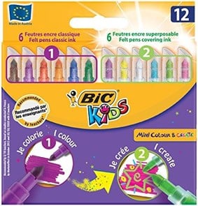 Bic Kids Mini Colour&create 12li Boya Kalemi
