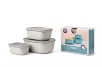 Mepal Set Cirqula Rectangular 3 Parça Saklama Kabı