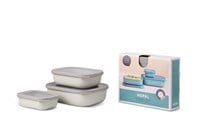 Mepal Set Cirqula Rectangular 3 Parça Saklama Kabı