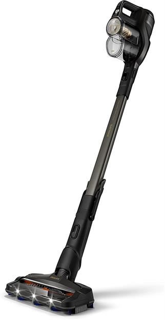 Philips XC8349/01 8000 Aqua Plus Kablosuz Şarjlı Dik Süpürge, 80 dk Kullanım Süresi, Siyah