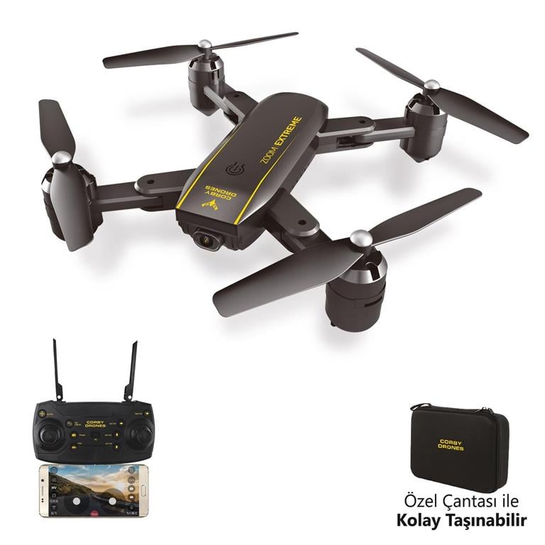Corby Cx015 Wifi Kameralı Katlanabilir 1080p Smart Drone