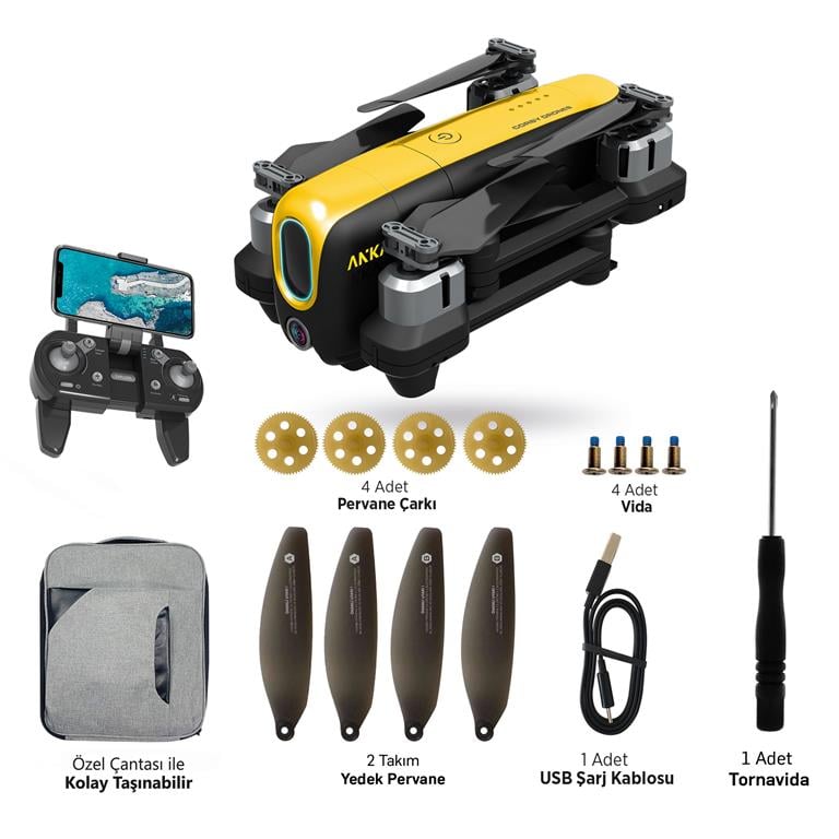 Corby Cx018 Gps'li Kameralı Katlanabilir Smart Drone