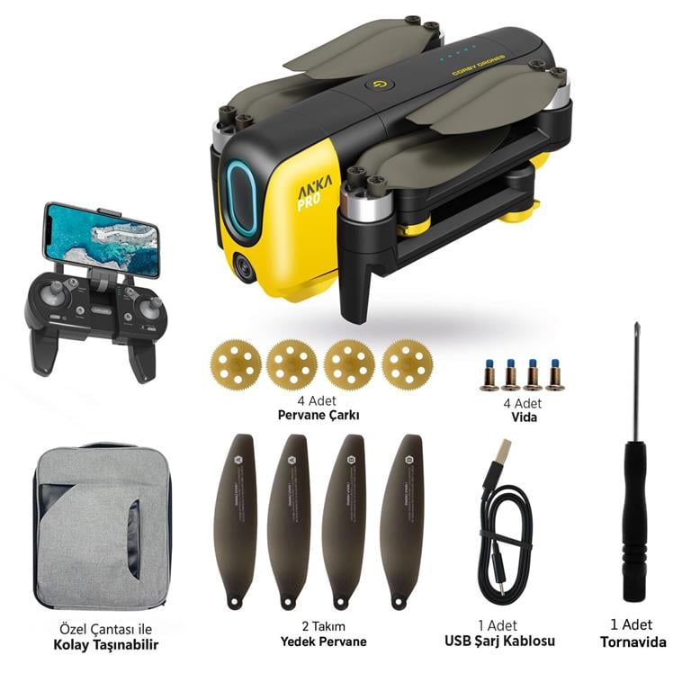 Corby Cx019 Gps'li Kameralı Katlanabilir Smart Drone