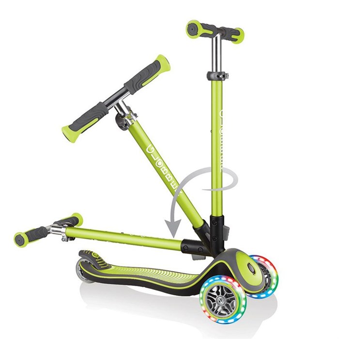 Globber Scooter/Elite Deluxe Işıklı/Yeşil