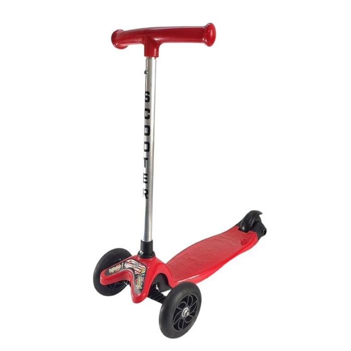 Hippie Çocuk Scooter 3 Tekerlekli Kırmızı