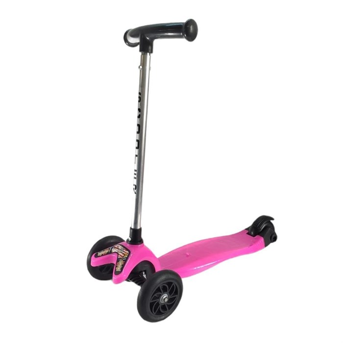 Hippie Çocuk Scooter 3 Tekerlekli Pembe