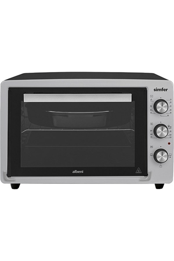 8699272858352Simfer 3426 İnox Gri 34 Litre Statik Midi Fırın