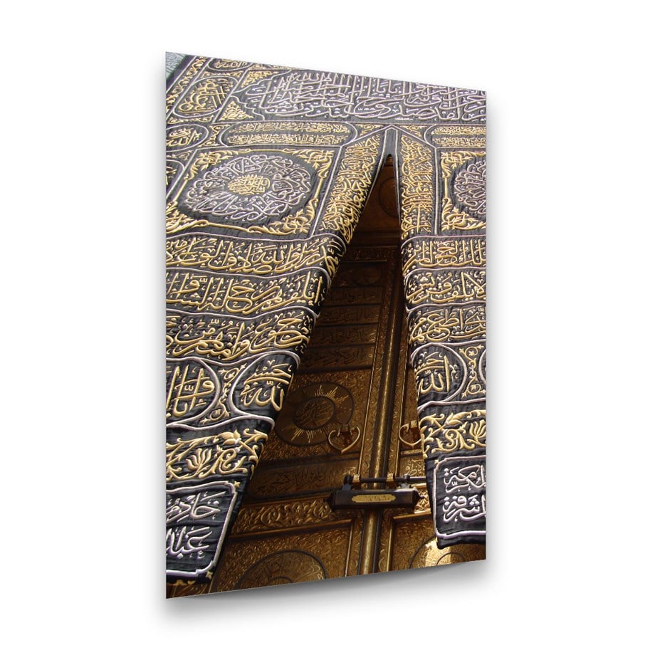 Kabe Kapısı Dikey Cam Tablo-Glass Art Concept