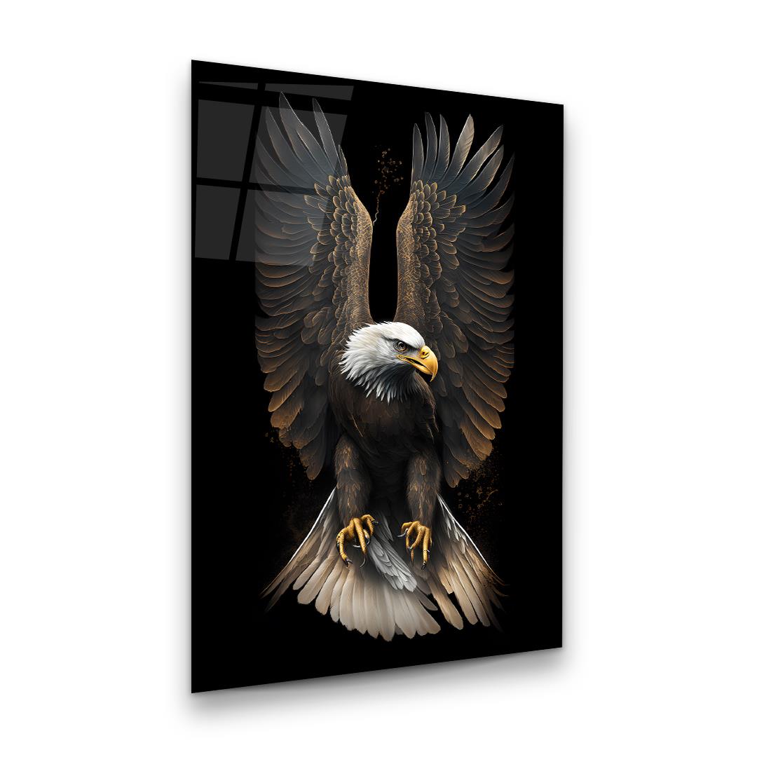 Kartal Dikey Cam Tablo-Glass Art Concept