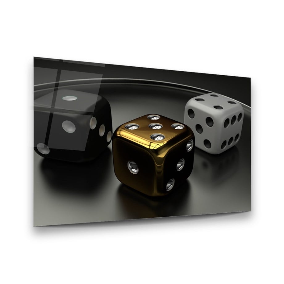 Zarlar Yatay Cam Tablo