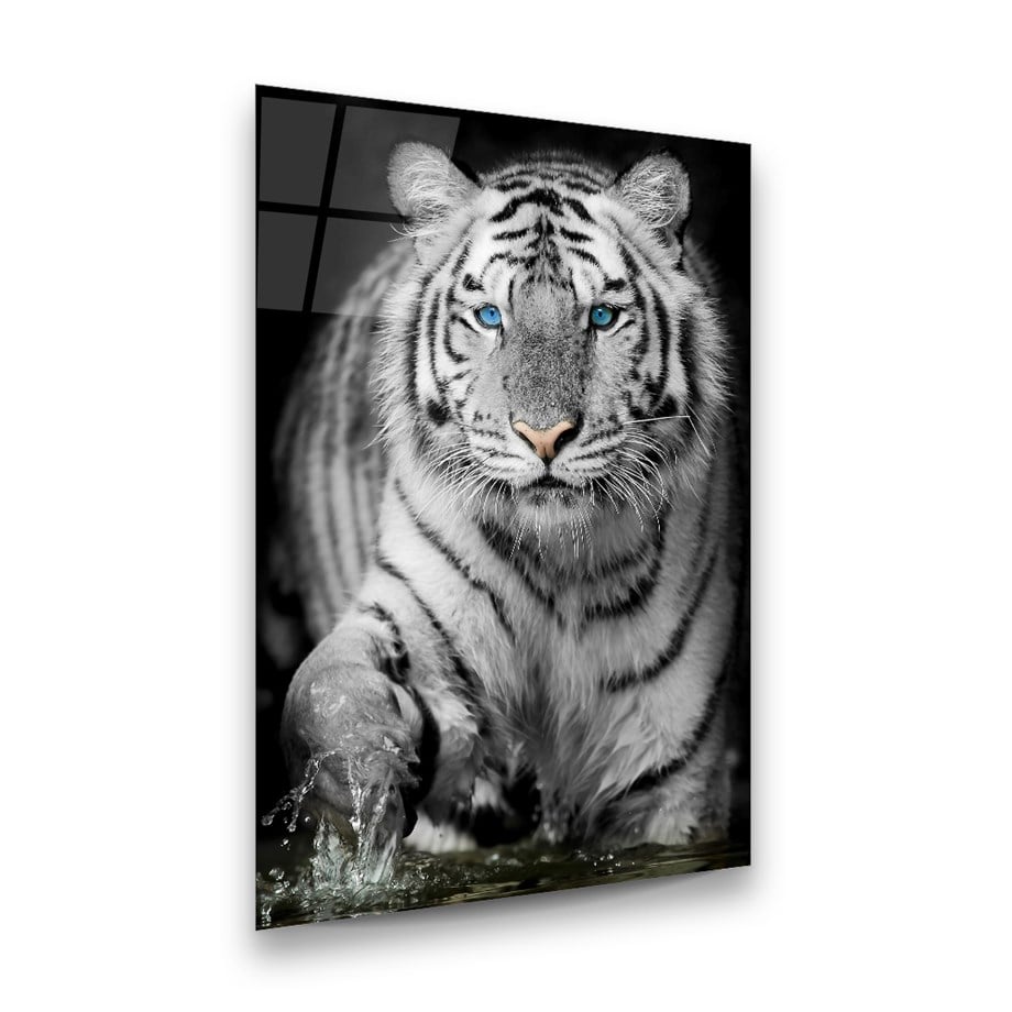 Kaplan Dikey Cam Tablo-Glass Art Concept