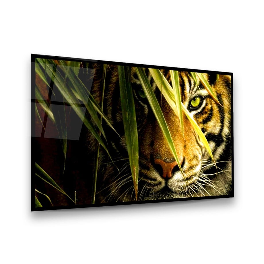 Kaplan Yatay Cam Tablo-Glass Art Concept