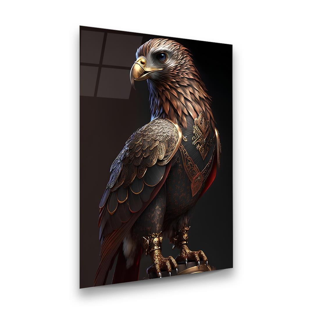 Kartal Dikey Cam Tablo-Glass Art Concept