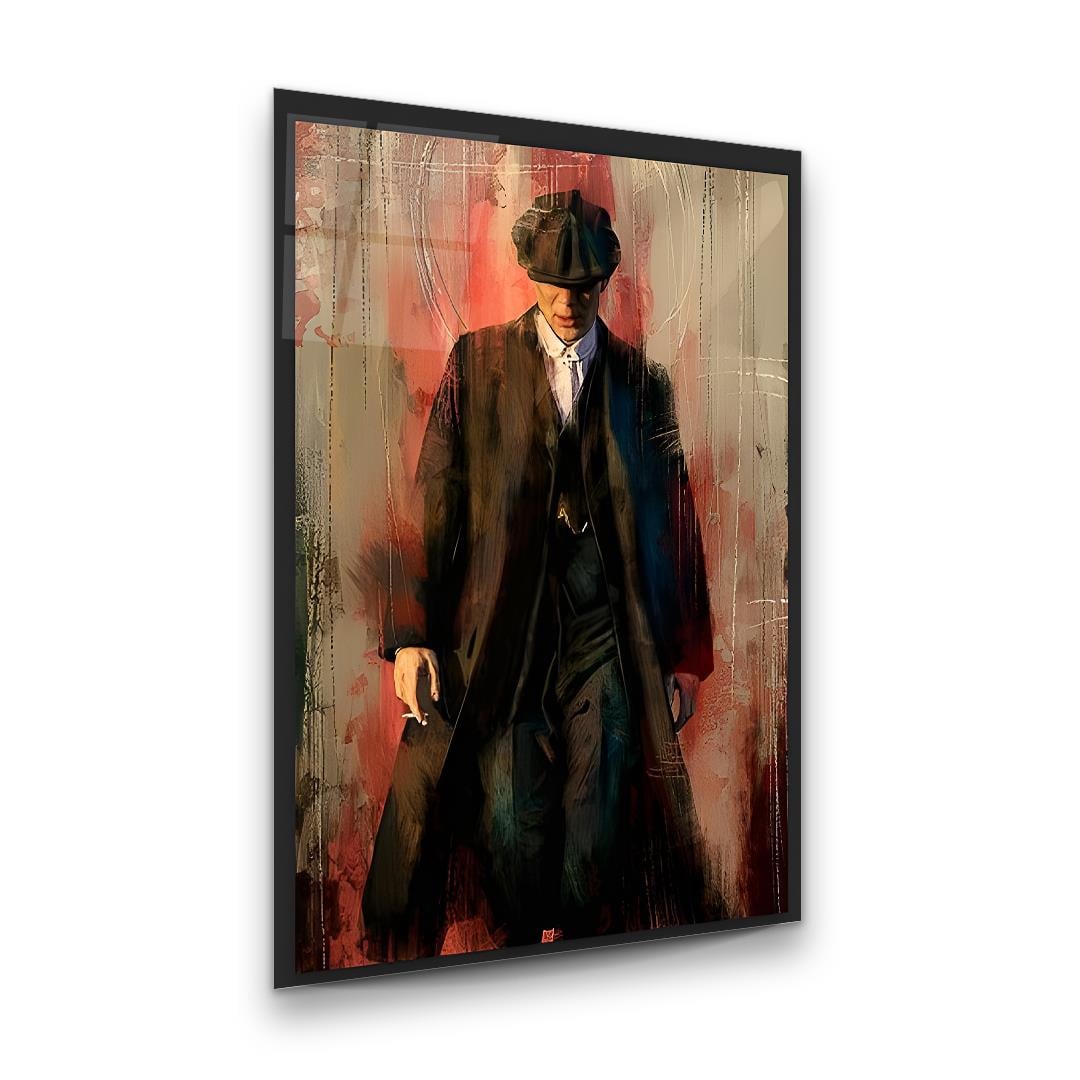 Peaky Blinders Dikey Cam Tablo-Glass Art Concept