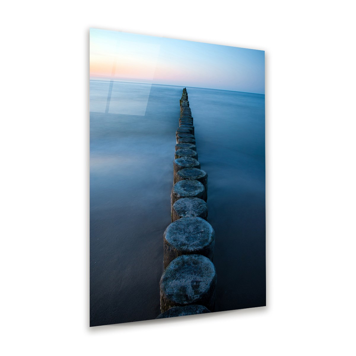 Taş İskele Manipülasyon Dikey Cam Tablo