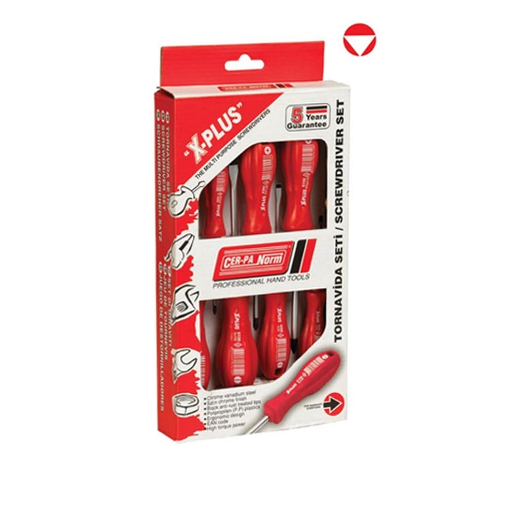 6 PC DÜZ YILDIZ TORNAVİDA SET