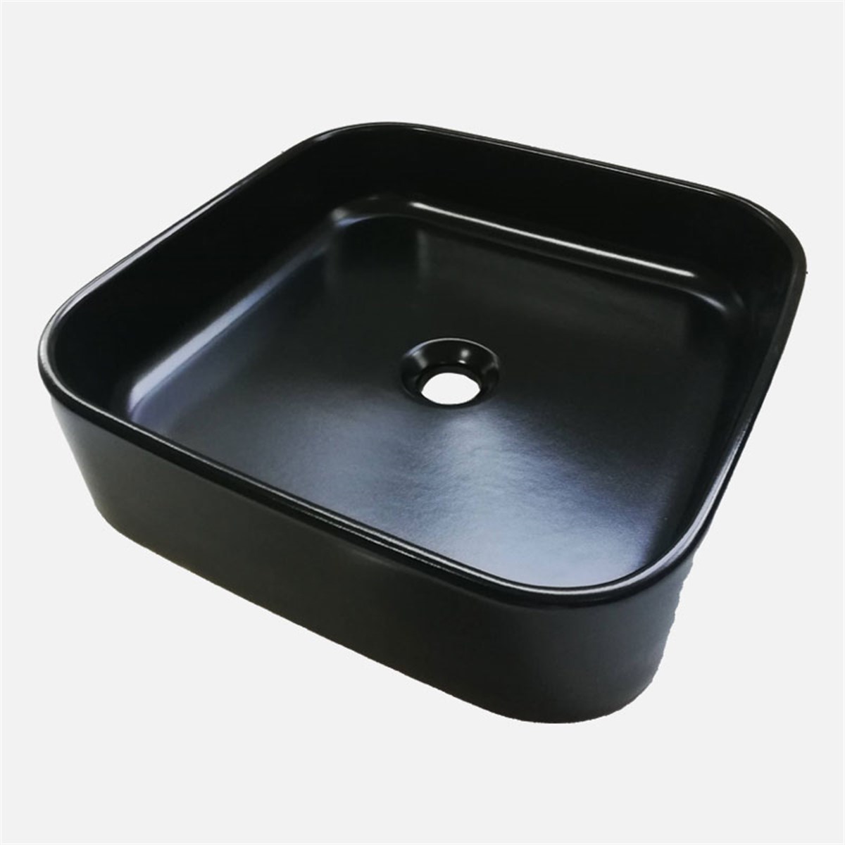 Güral Vit Nova Mat Siyah Mobilya Üstü Lavabo