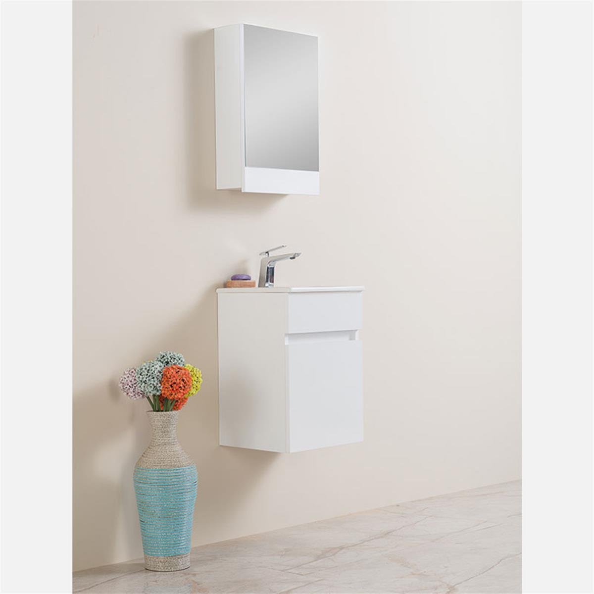 Livea Greta Beyaz Banyo Dolabı 40 cm