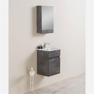 Livea Greta Beton Gri Banyo Dolabı 40 cm