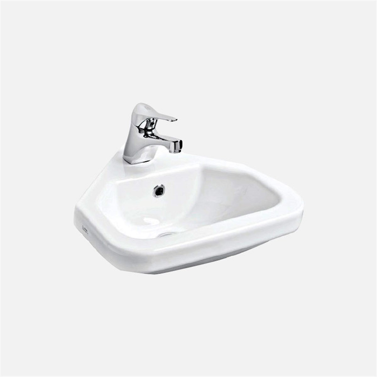 Güral Vit 40 cm x 42 cm Köşe Puzzle Lavabo Beyaz  