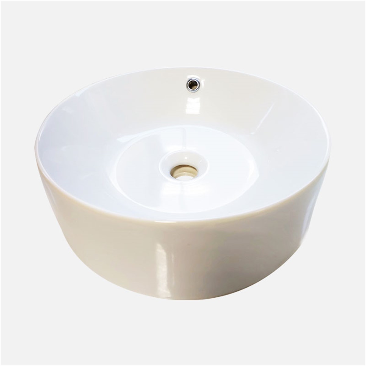 Güral Vit Nova Batarya Deliksiz Lavabo Çap 40 Beyaz