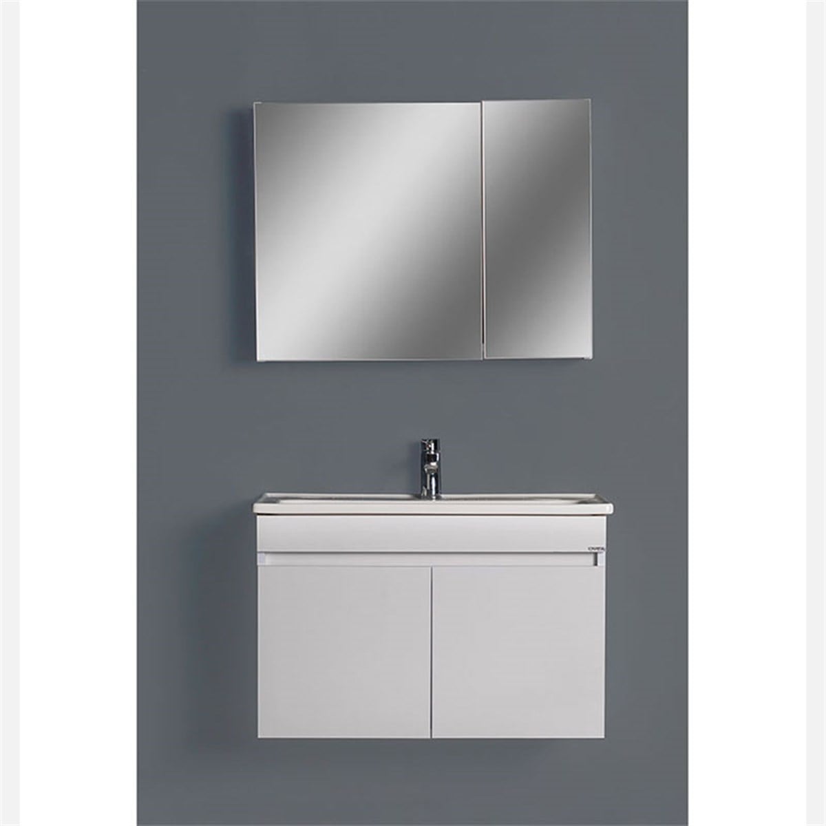 Livea Mare Beyaz Banyo Dolabı 80 cm