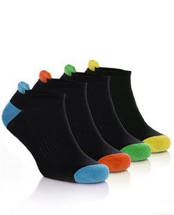 4'lü Paket Erkek Spor  Çorabı 100% Pamuklu ,Darbe ve nem emicili,yarı havlu taban,lastik köprü destekli  (Turkuaz,Turuncu,Yeşil,Sarı)