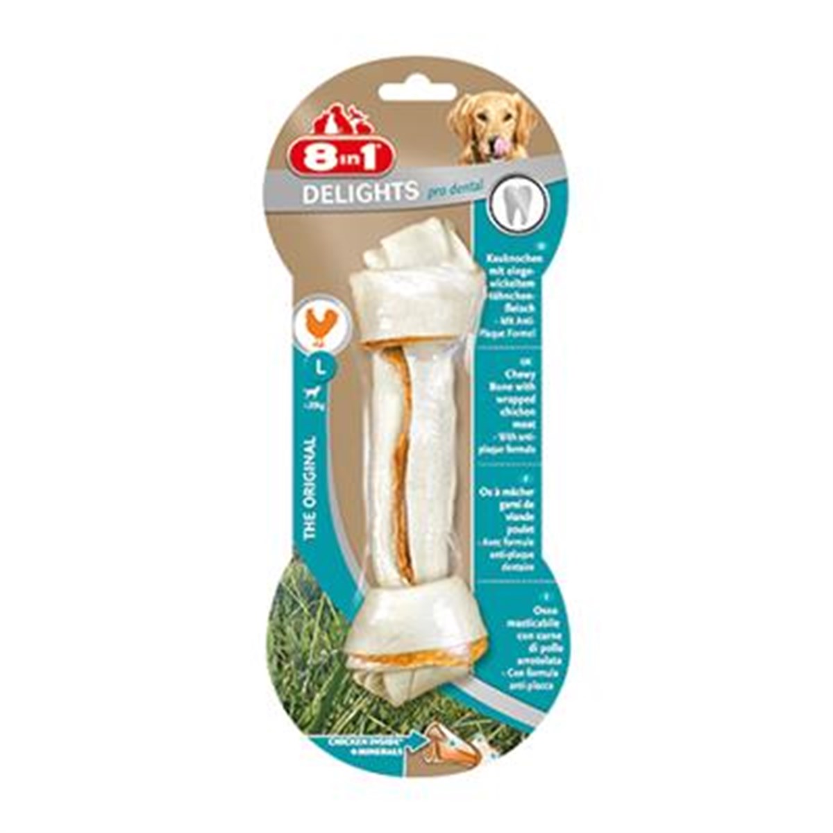 8in1 Delights ProDental Köpekler İçin Ağız Bakım Kemiği Large