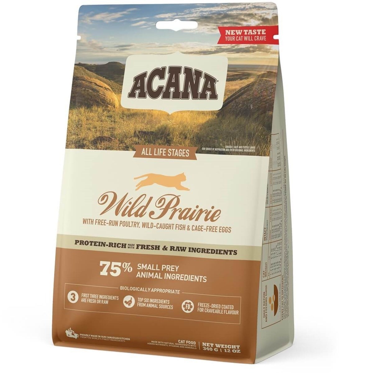 Acana Wild Prairie Tavuklu ve Göl Balıklı Tahılsız Kedi Maması 1.8 kg