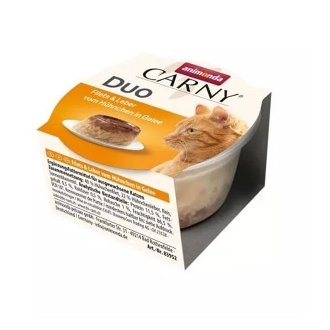 Animonda Carny Duo Tavuk ve Ciğer Jöleli  Kedi Konservesi 70gr
