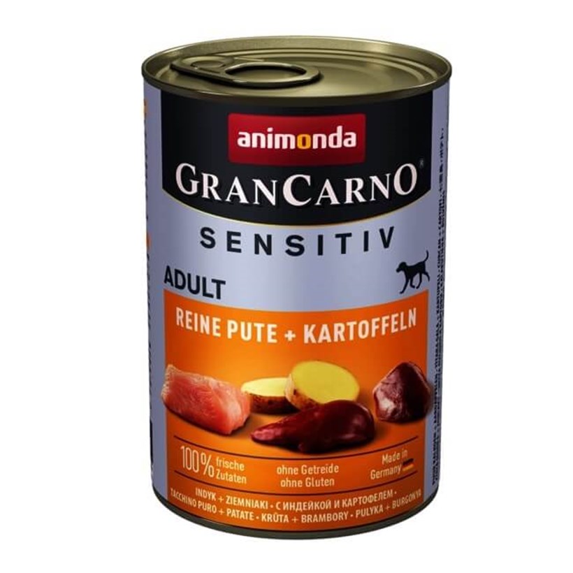 Animonda Gran Carno Sensitiv Hindili Patatesli Köpek Konservesi 400gr