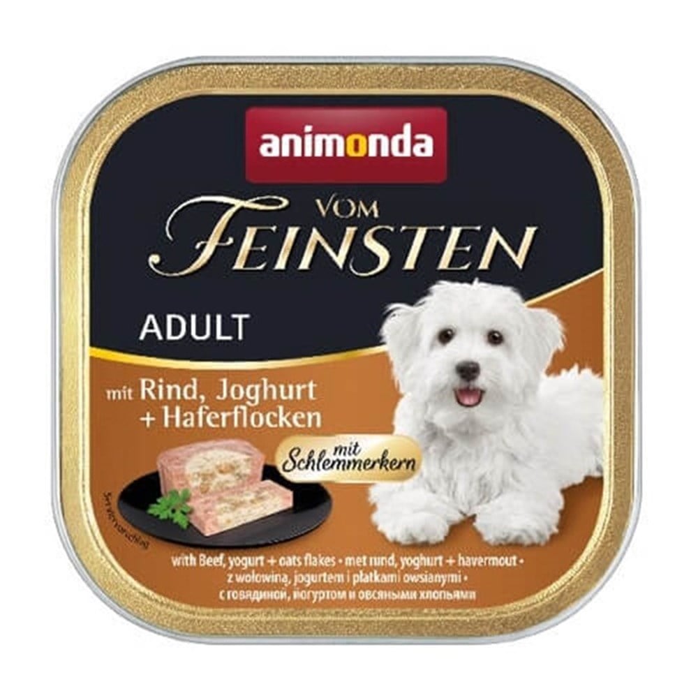 Animonda Sığır Eti Yoğurt ve Yulaf Gevrekli  Köpek Konservesi 150 Gr
