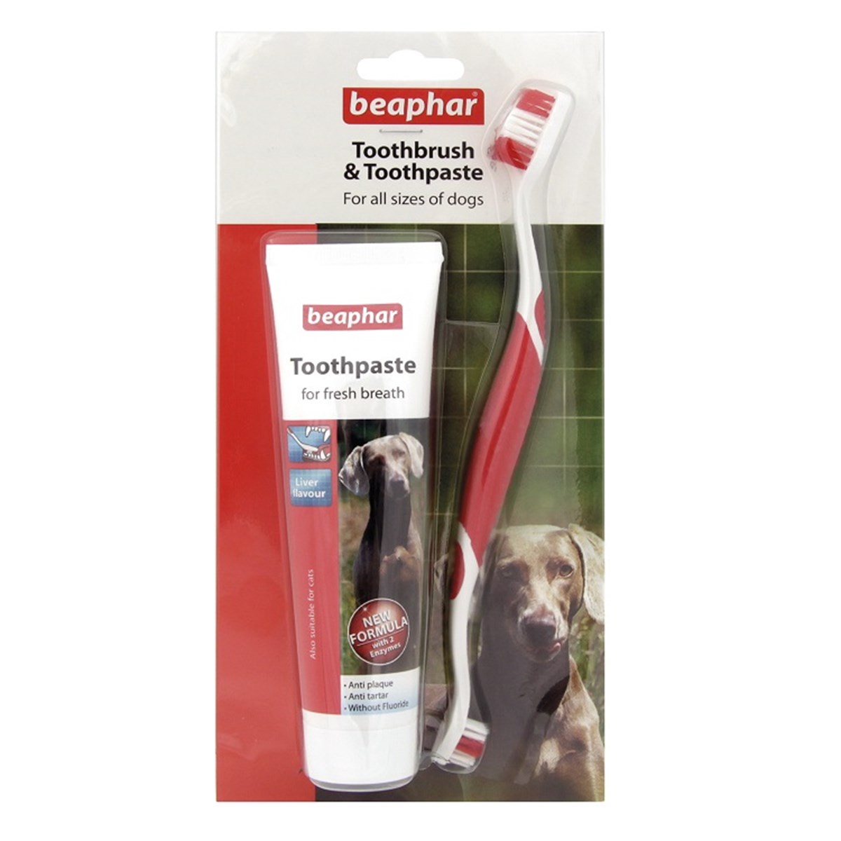 Beaphar Köpek Diş Fırçası ve Diş Macunu Seti