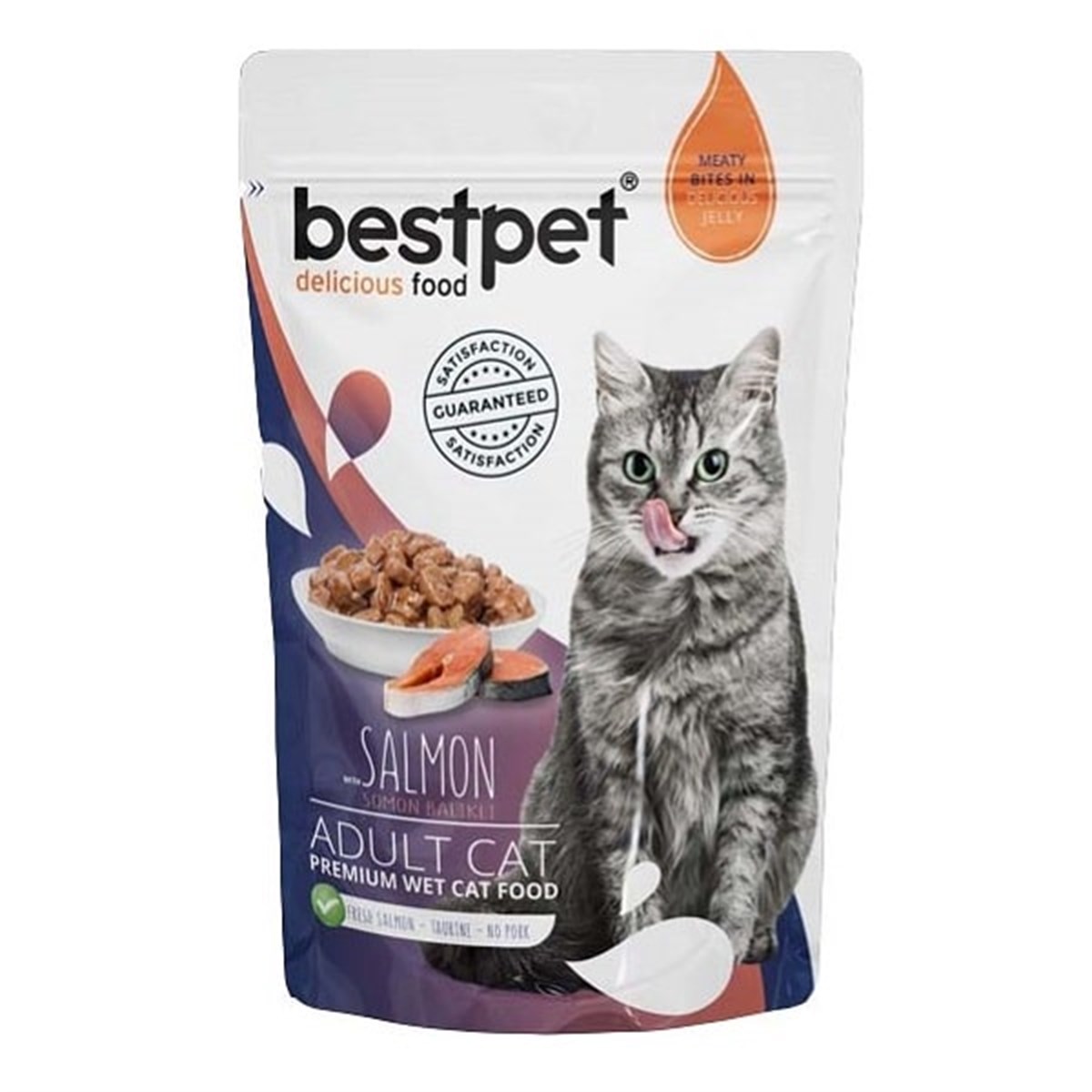 BestPet Adult Jelly Somonlu Kedi Maması 85 Gr