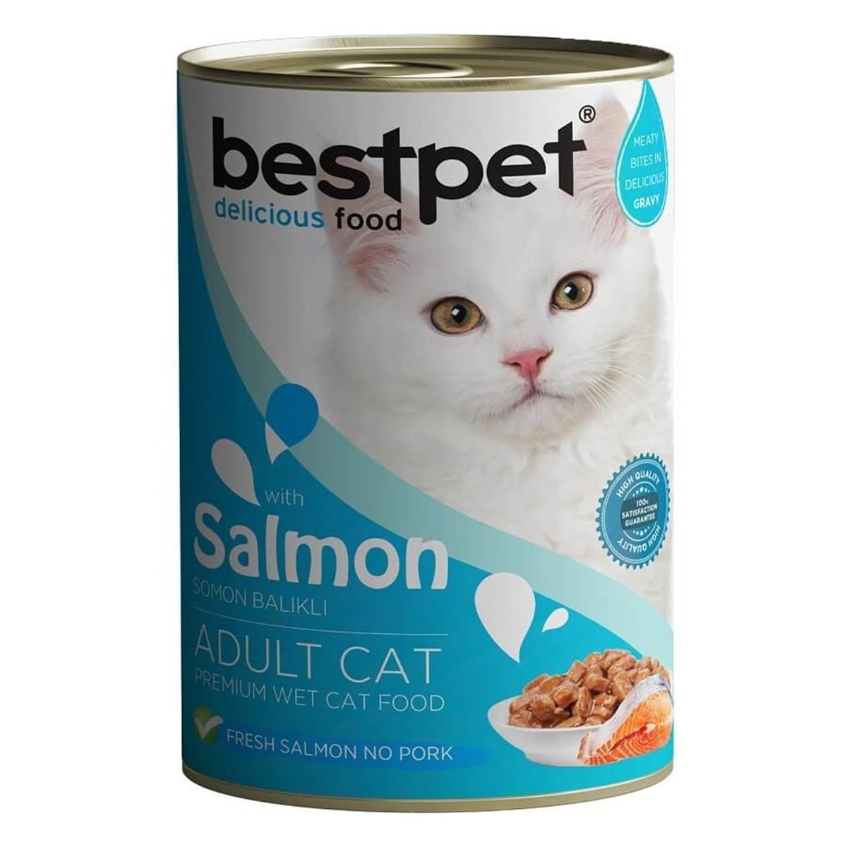 BestPet Somonlu Kedi Konservesi 415