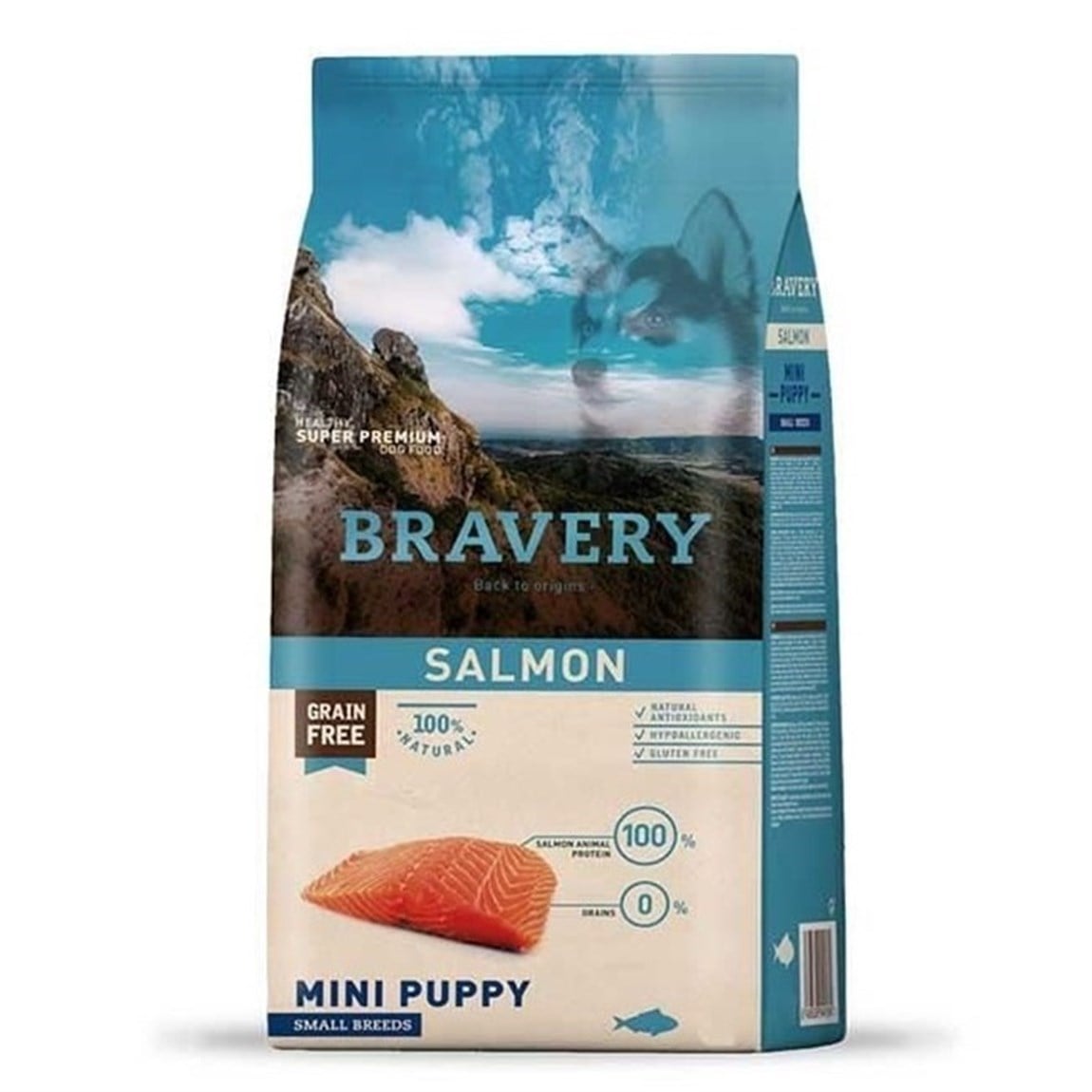 Bravery Somonlu Küçük Irk Yavru Köpek Maması 7 kg