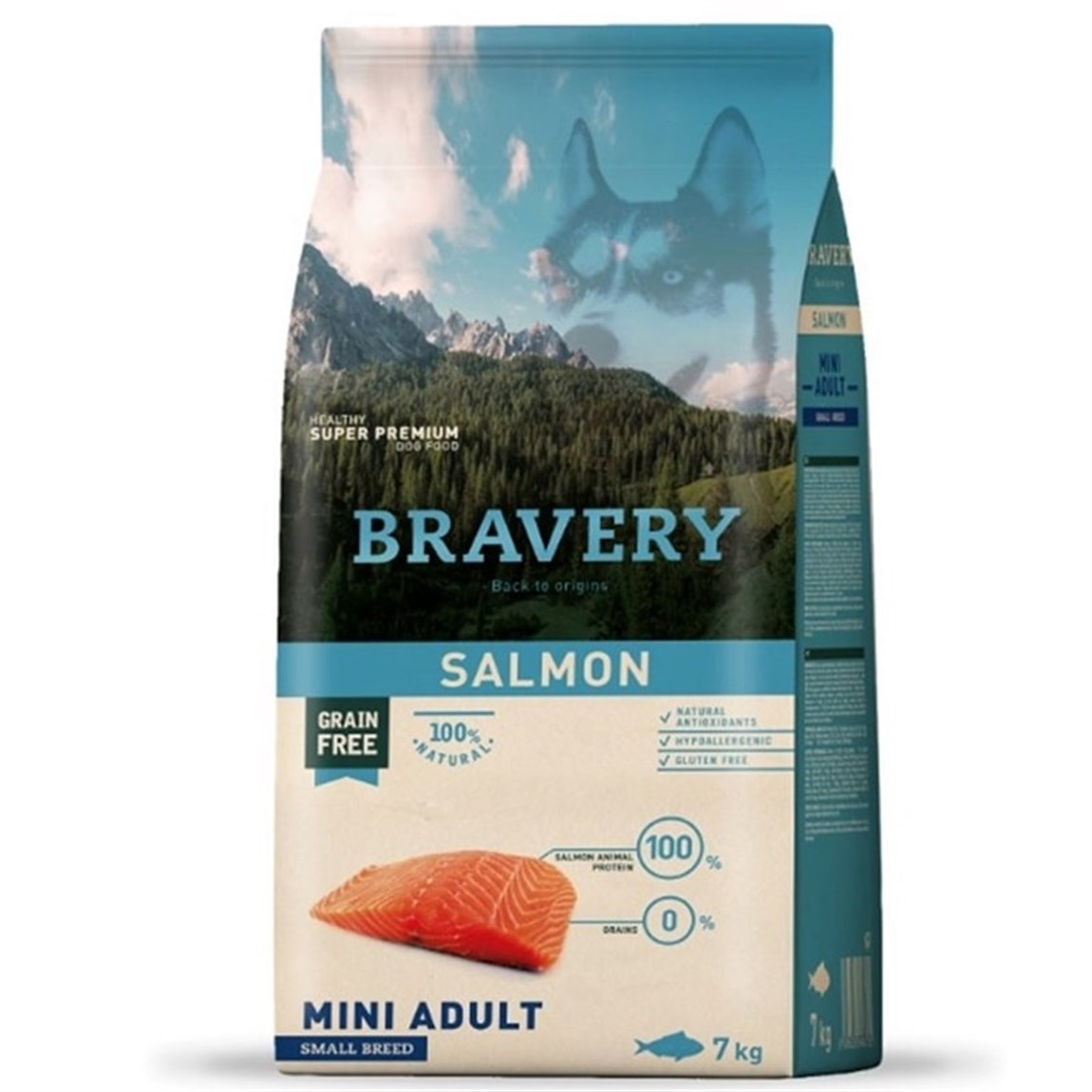 Bravery Somonlu Küçük Irk Yetişkin Köpek Maması 7 kg