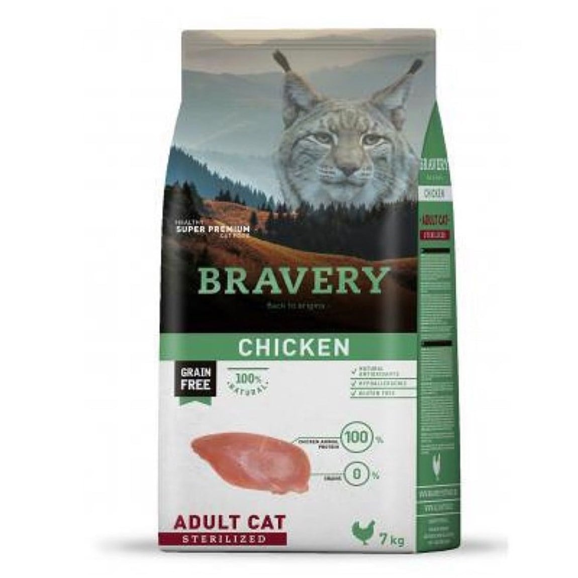 Bravery Tavuklu Kısırlaştırılmış Kedi Maması 7 kg