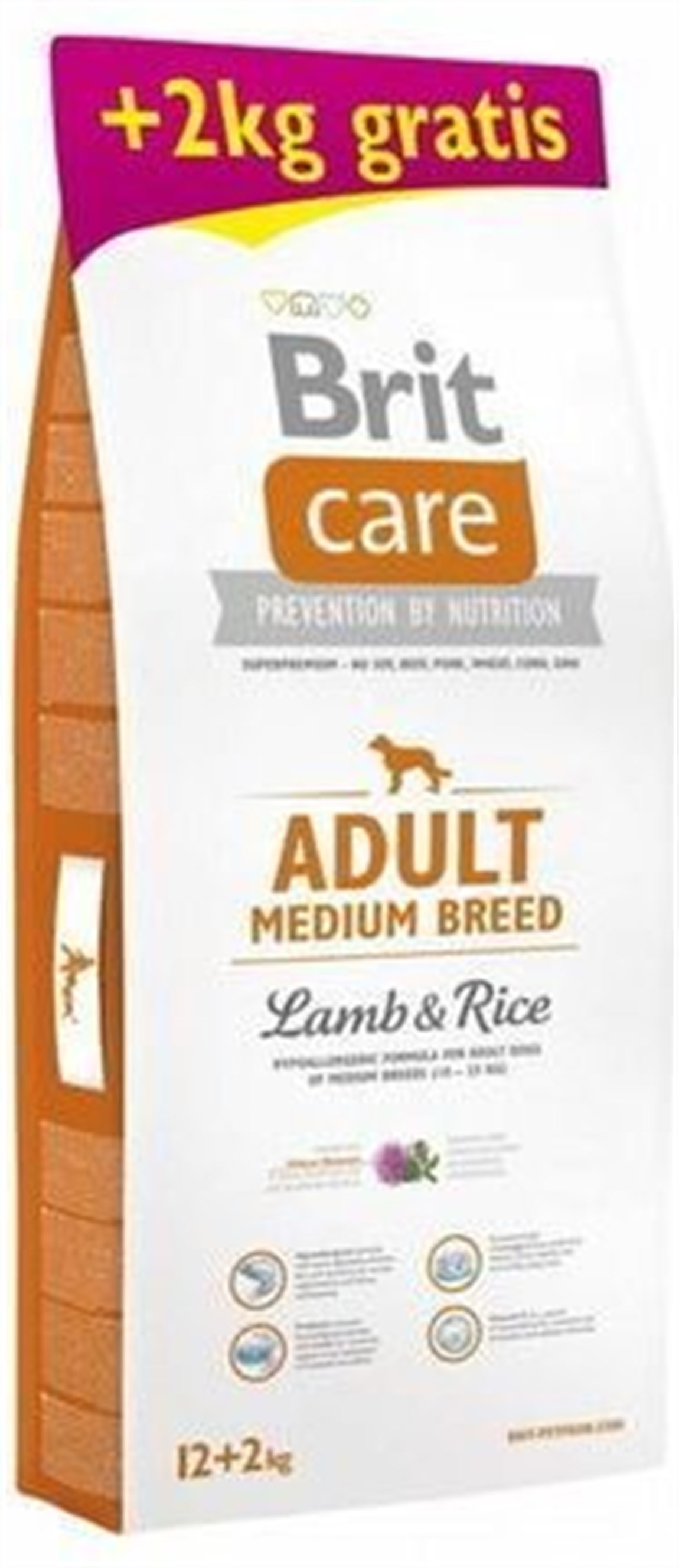 Brit Care Hypo-Allergenic Kuzulu Yetişkin Köpek Maması 12+2Kg