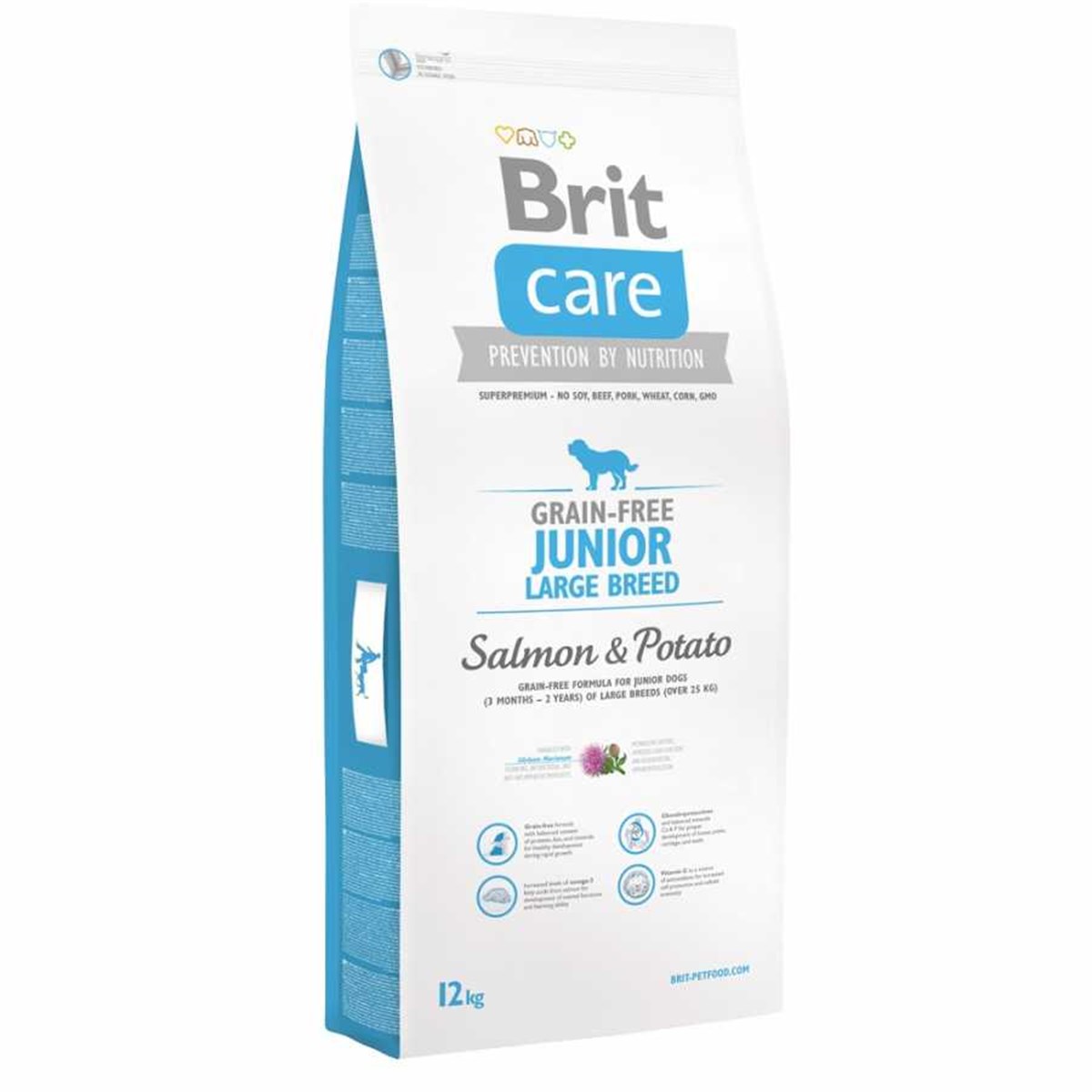 Brit Care Somonlu Patatesli Tahılsız Büyük Irk Yavru Köpek Maması 12Kg