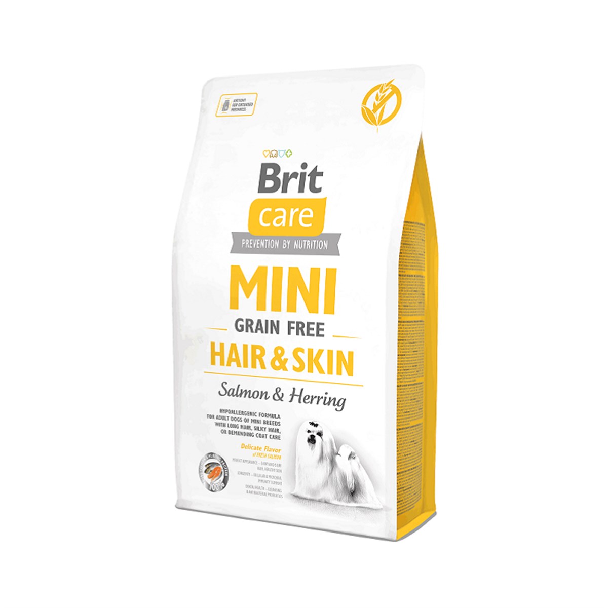 Brit Care Tahılsız Mini Hair Skin Somonlu  Köpek Maması 2 kg