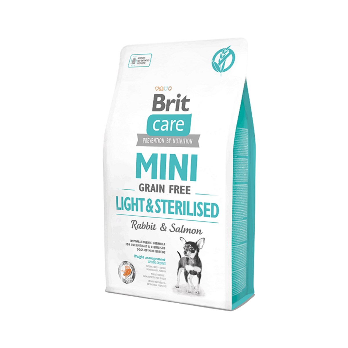 Brit Care Tahılsız Mini Light Sterillised Tavşanlı Köpek Maması 2 kg