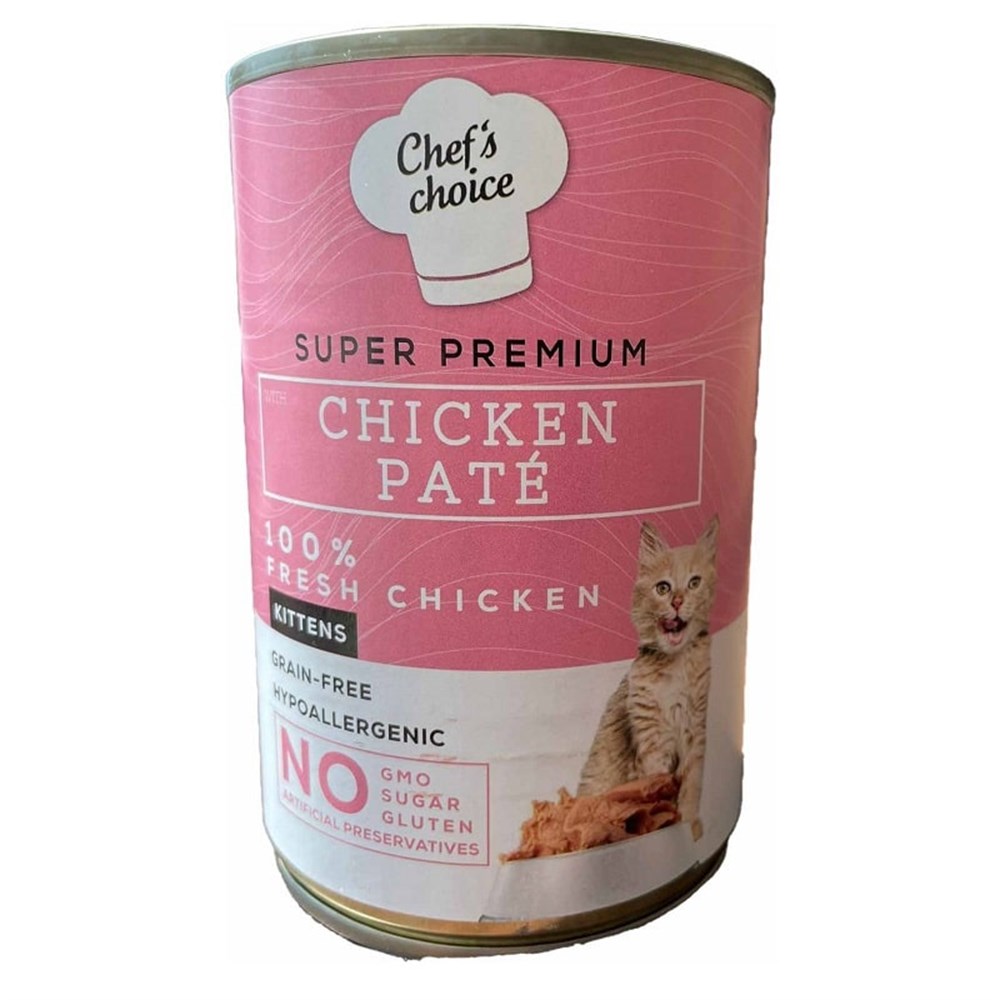 Chefs Choice Tavuklu Yavru Ezme Kedi  Konservesi 400 Gr
