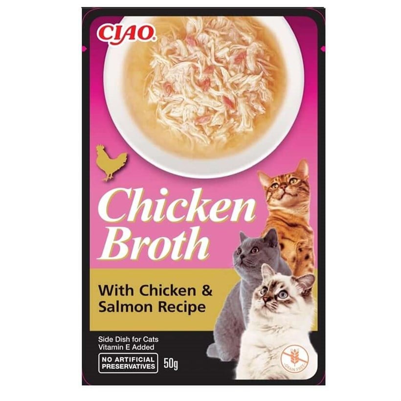 Chicken Broth Tavuk Sulu ve Somonlu Kedi Çorbası 50 Gr