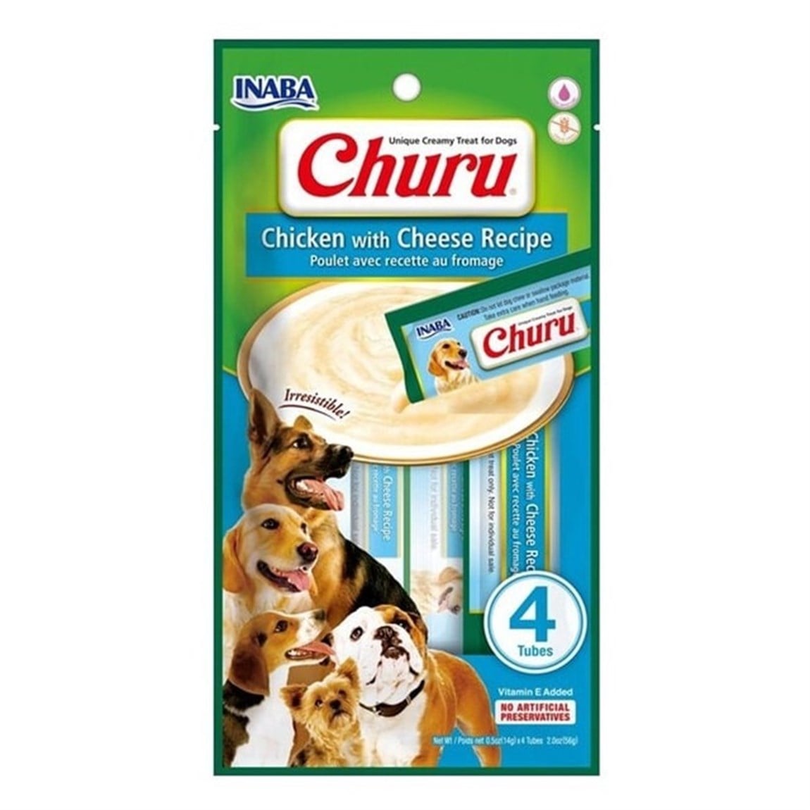 Ciao Churu Peynirli Tavuklu Tamamlayacı Köpek Ödül Maması 4 x 14 Gr