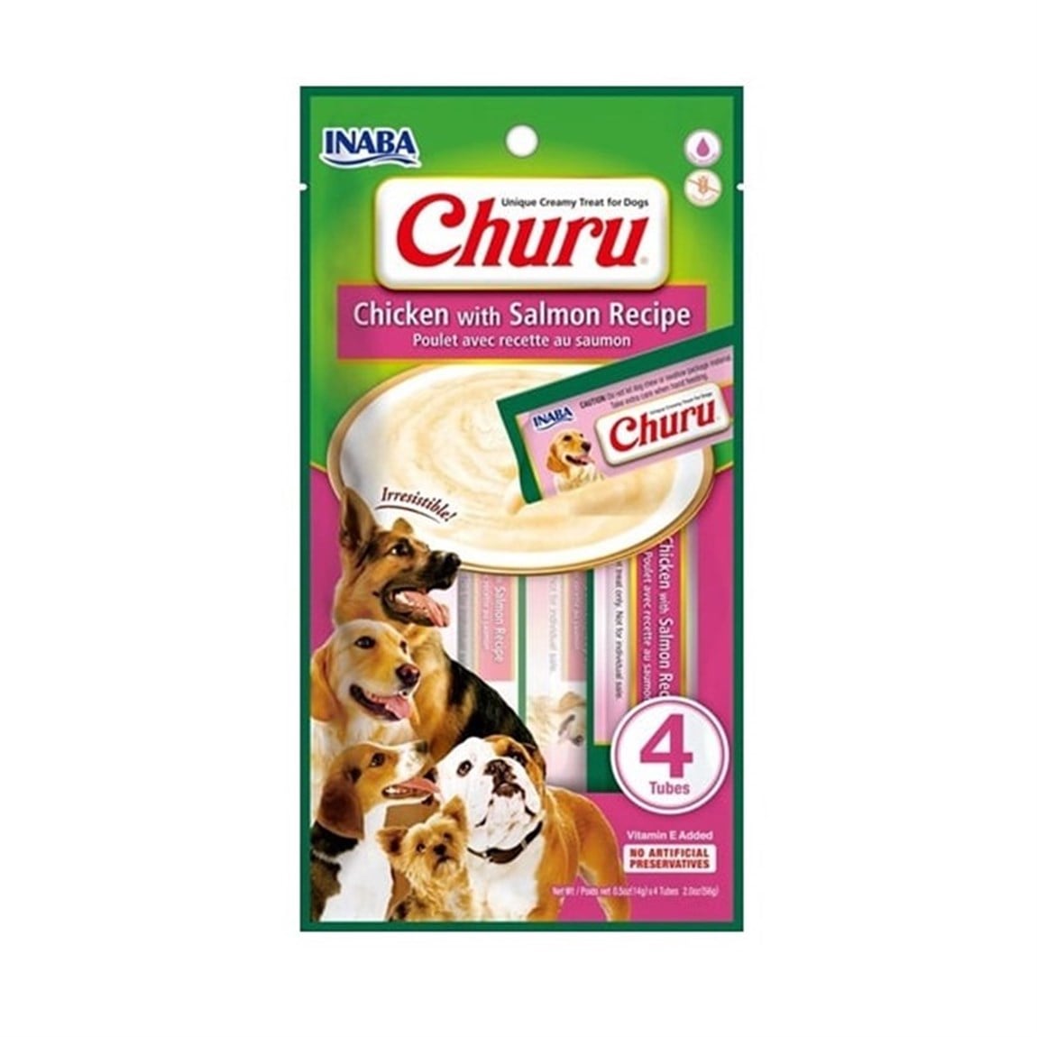 Ciao Churu Somonlu Tavuklu Tamamlayıcı Köpek Ödül Maması 4 x 14 Gr